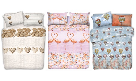 Copriletto 100% in cotone Piquet Co.Ingros.Tex, Made in Italy, disponibile in 2 dimensioni e varie fantasie