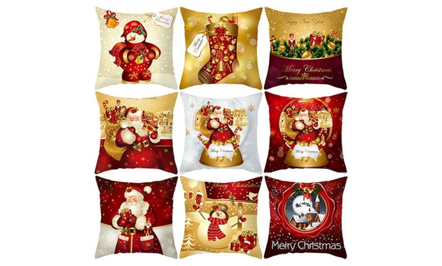 Image 2: One or Two Christmas Decorative Cushion Covers