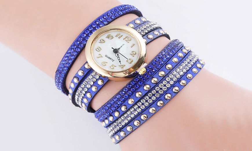 Image 5: Women's Wrap Watch made with Crystals from Swarovski®