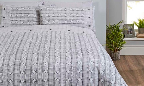 Set de couette en 100% coton brossé Rapport Home