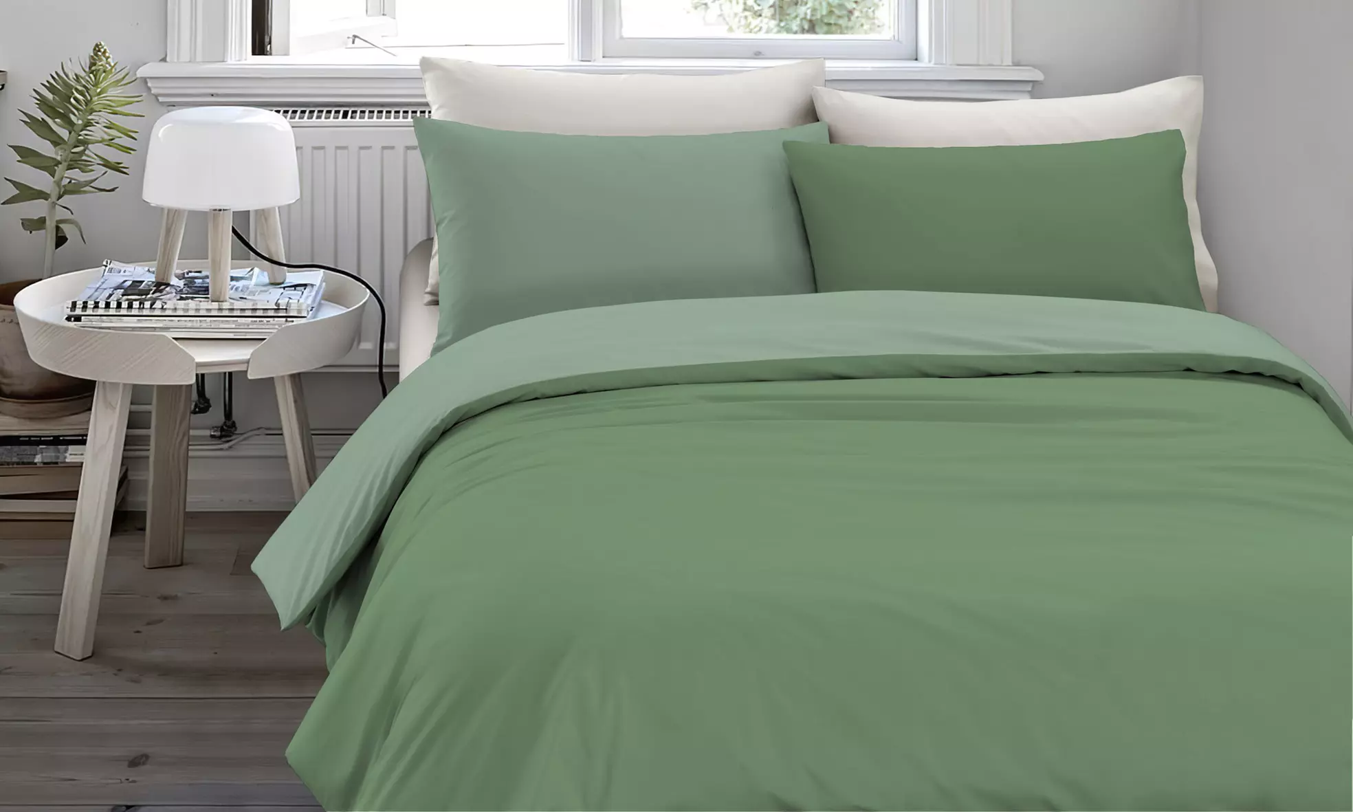 Copripiumino no stiro bicolore