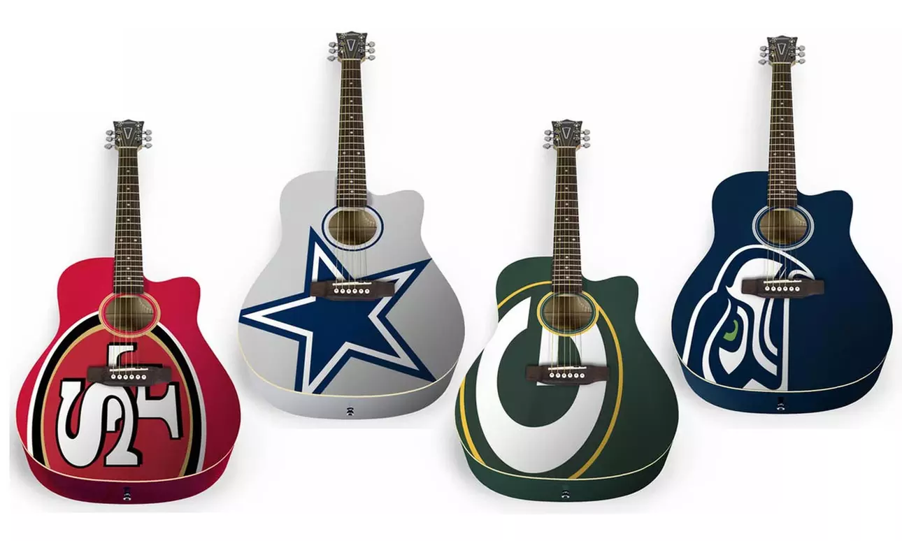 The Sports Vault Corp NFL 41" WGA Classic Acoustic Guitar - Primary Image