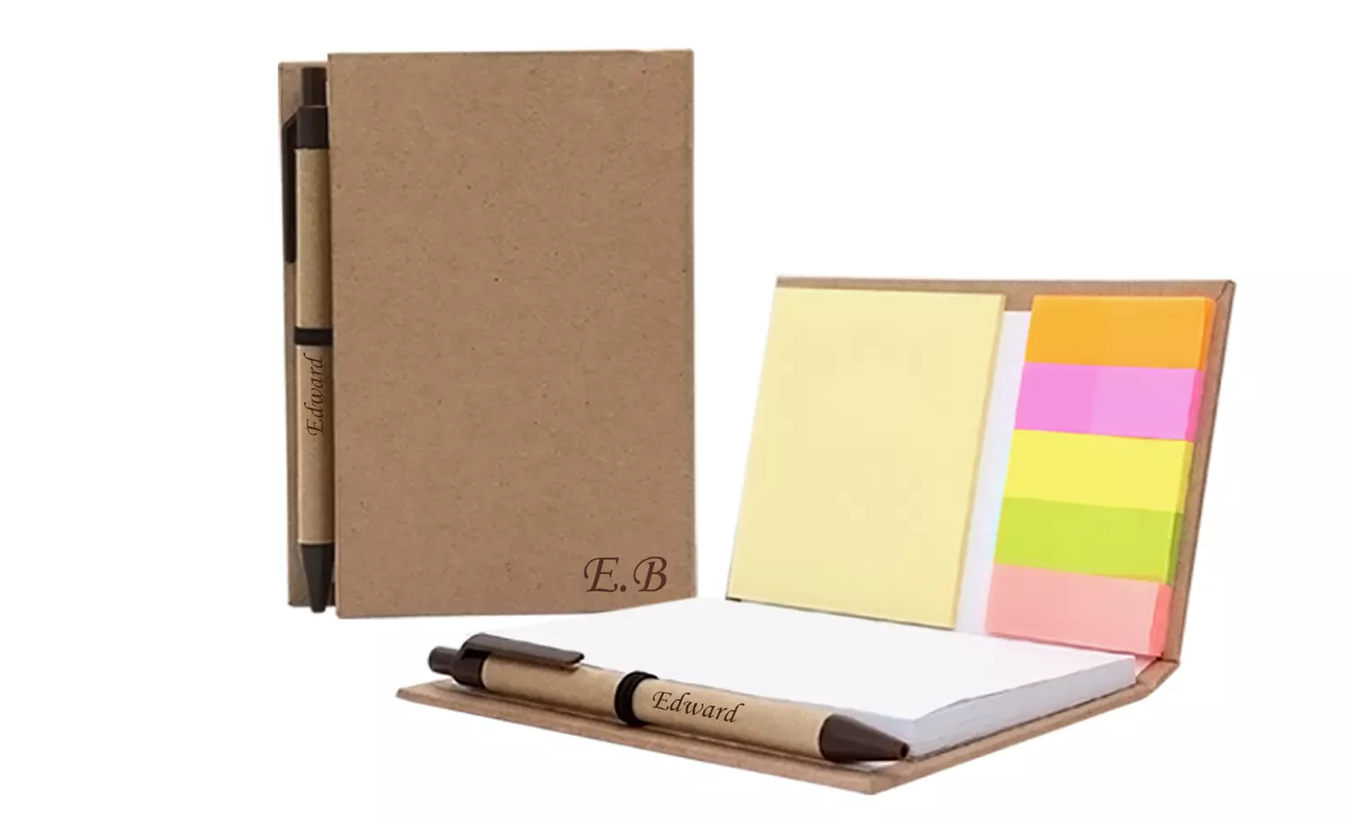 Personalized Notebook with Sticky Notes and Flags from MonogramHub (Up to 90% Off) - Primary Image