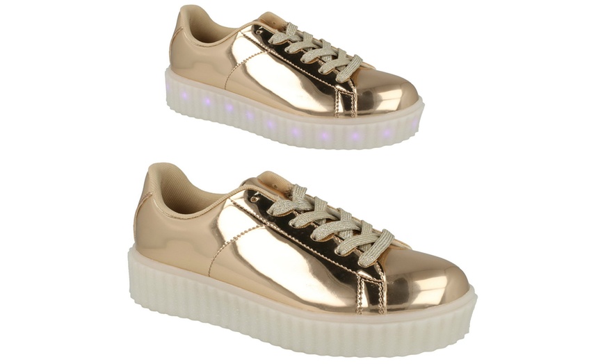 Image 12: Women's Trainers with LED Lights