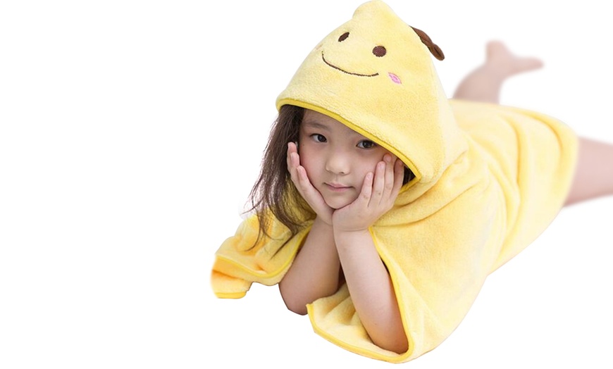 Image 10: Kids' Blanket Towel Hoodie