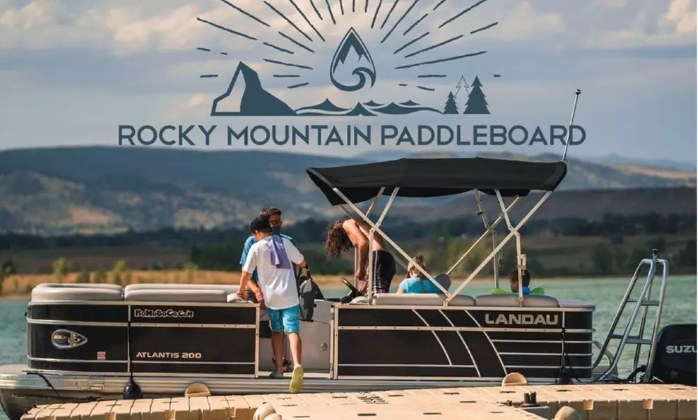 Pontoon Boat from Rocky Mountain Paddleboard: Union Reservoir, Longmont (Up to 15% Off) - Primary Image