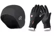 Cappello da bicicletta antivento e impermeabile e guanti Softshell touchscreen e antiscivolo - Image 2