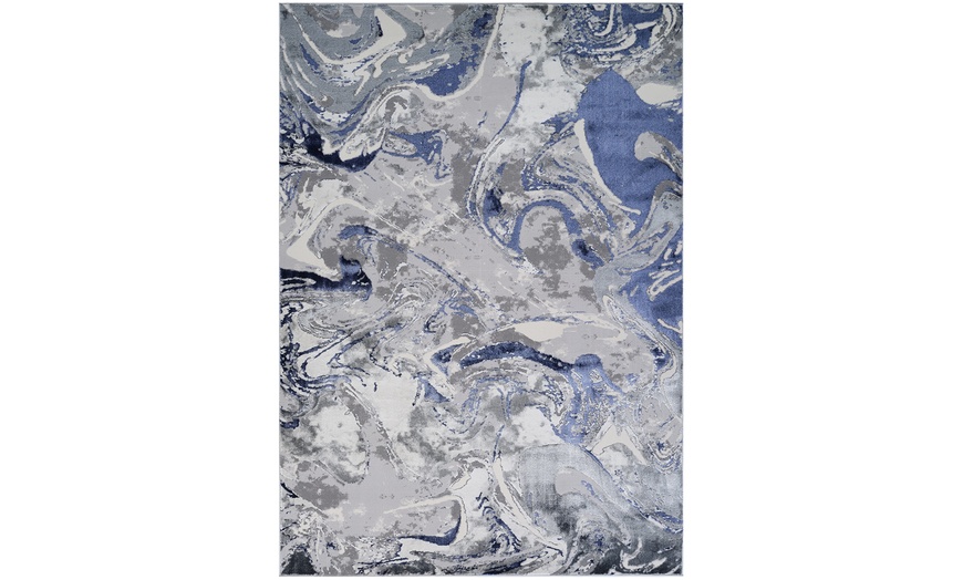 Image 32: Modern Abstract Emperor Contemporary Thick Rug