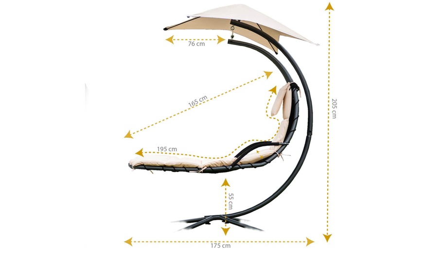 Image 12: Home Deluxe Schwebeliege „San Remo“
