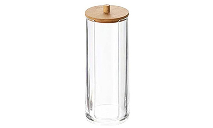 Image 12: Clear storage containers with Bamboo lids