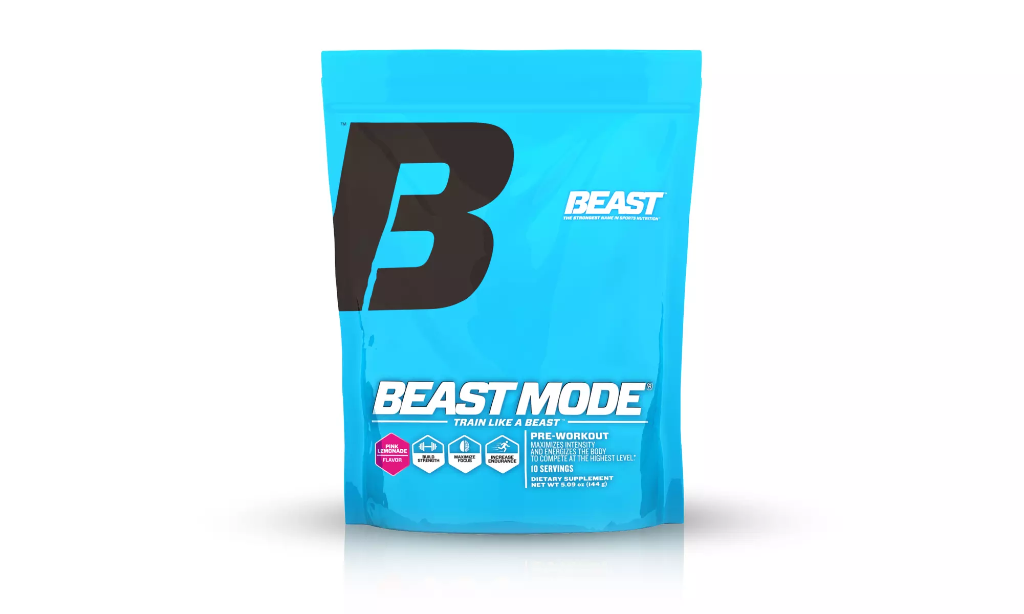 2 10-Serving Packs of Beast Mode Pre-Workout Supplement - Second Medium