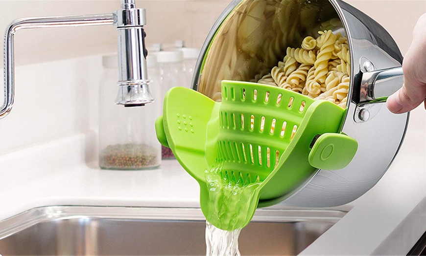 Image 1: Snap'N Strain Kitchen Strainer