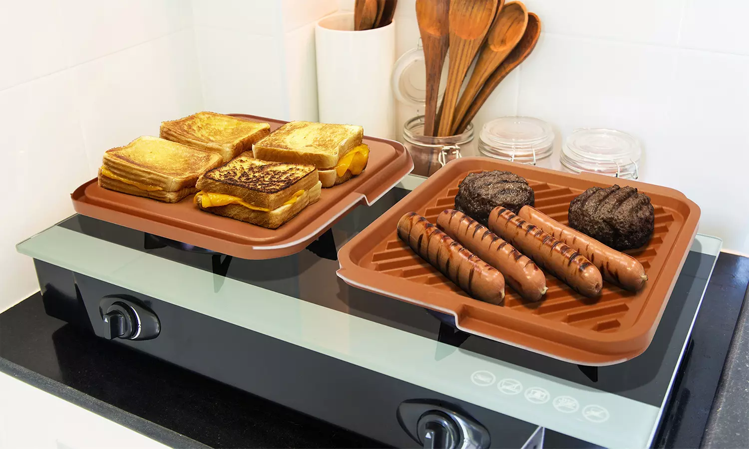 Gotham Steel Double-Sided Grill with Ceramic Non-Stick Coating - Primary Image