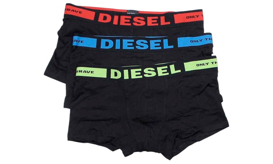 Image 1: Three-Pack Diesel Seasonal Men's Boxers