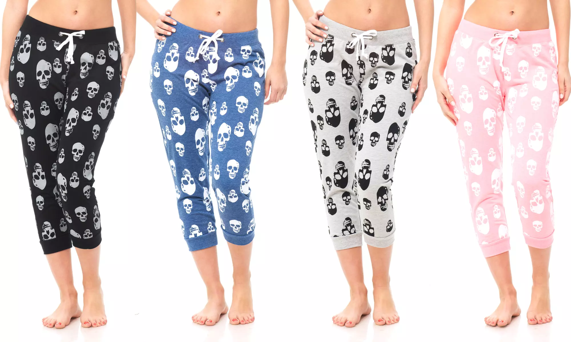 Coco Limon Women's Skull Print Joggers (2-Pack) - Primary Image