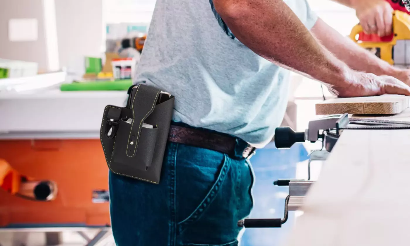 Leather Cell Phone Belt Bag Loop Waist Holster Case Pouch Holder