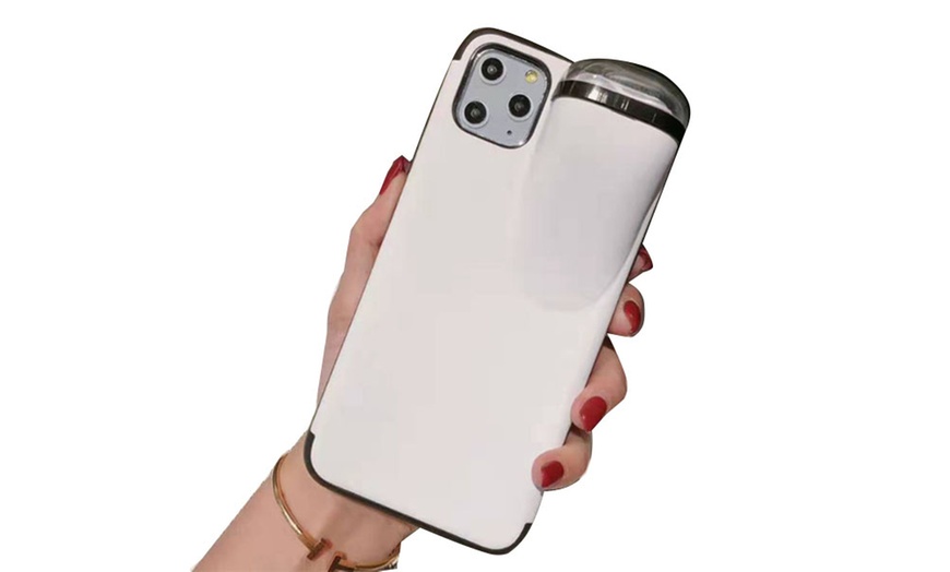 Image 7: Phone Case with AirPods Holder