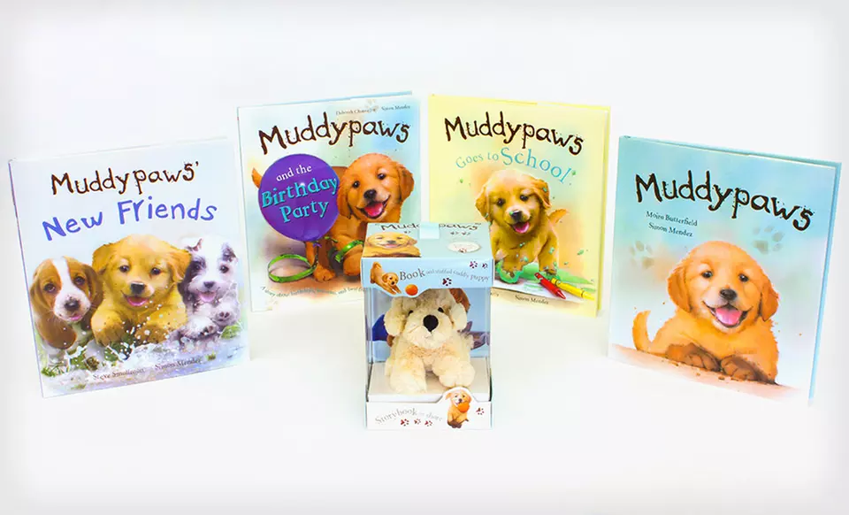 $24.99 for a Muddypaws Plush Toy and Five-Book Bundle ($52.95 List Price). Free Shipping. - Primary Image