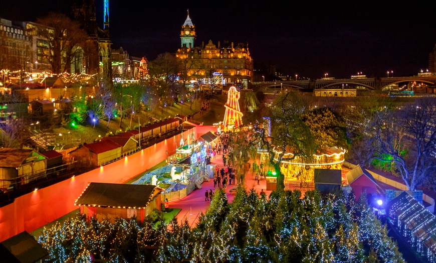 Image 1: ✈ Edinburgh Christmas Markets with Flights