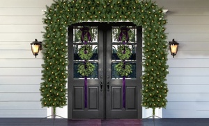 Pre-Lit Christmas Tree Door Arch