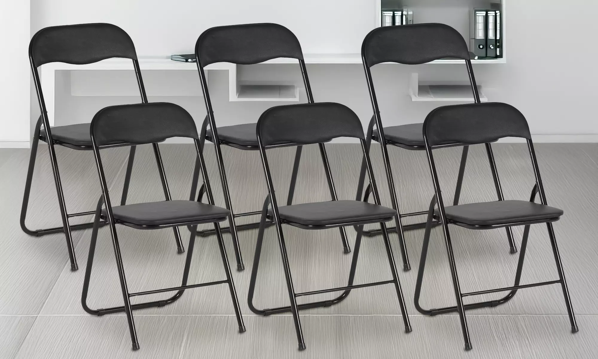 Lot de 6 chaises pliables