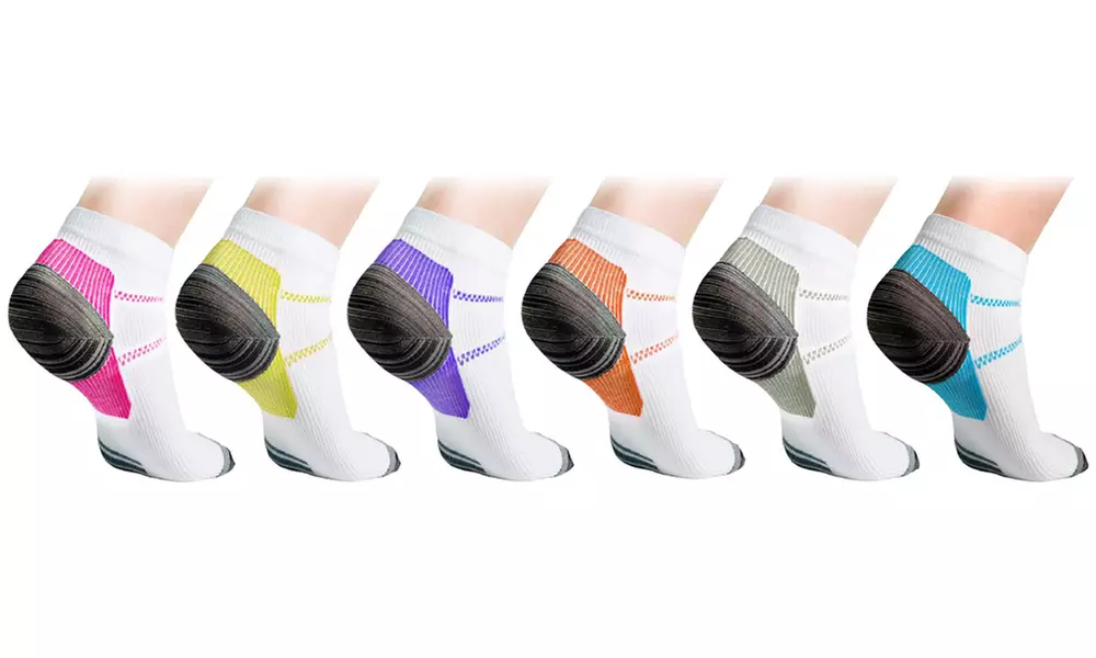 Unisex Ankle Compression Socks (3 or 6-Pack) - Primary Image