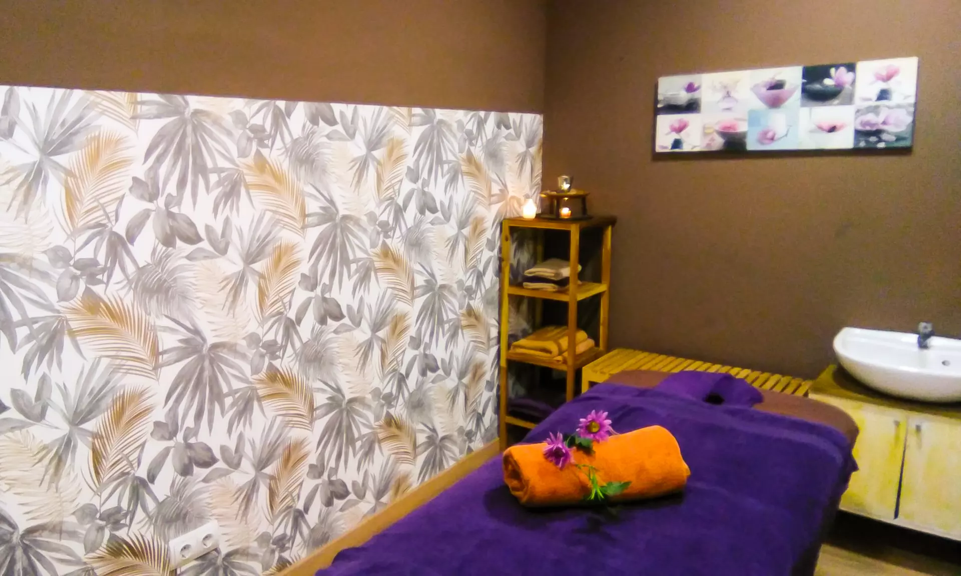 Masaje con aromaterapia, peeling y envoltura de espalda