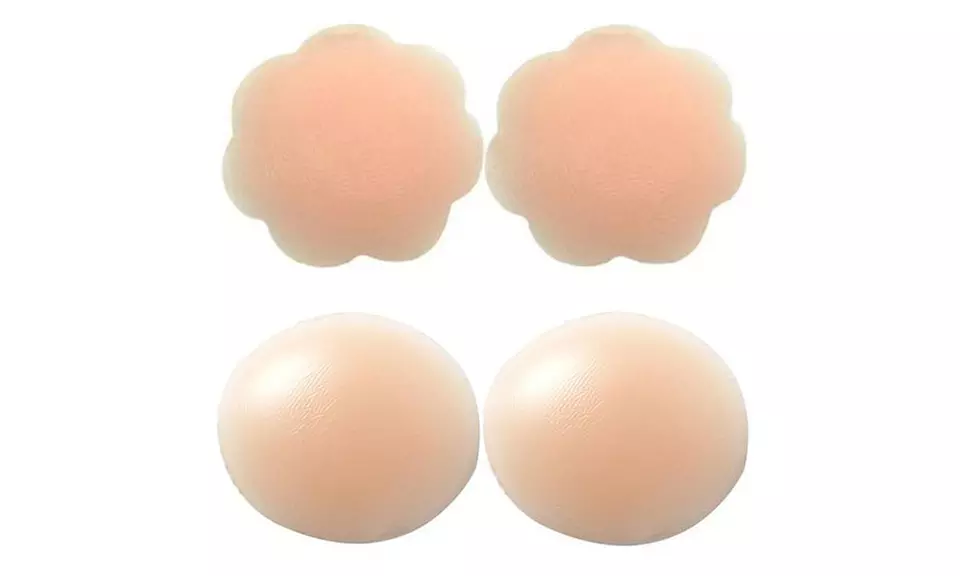Reusable Silicone Nipple Covers in Flower or Round (2-Pack) - Second Medium