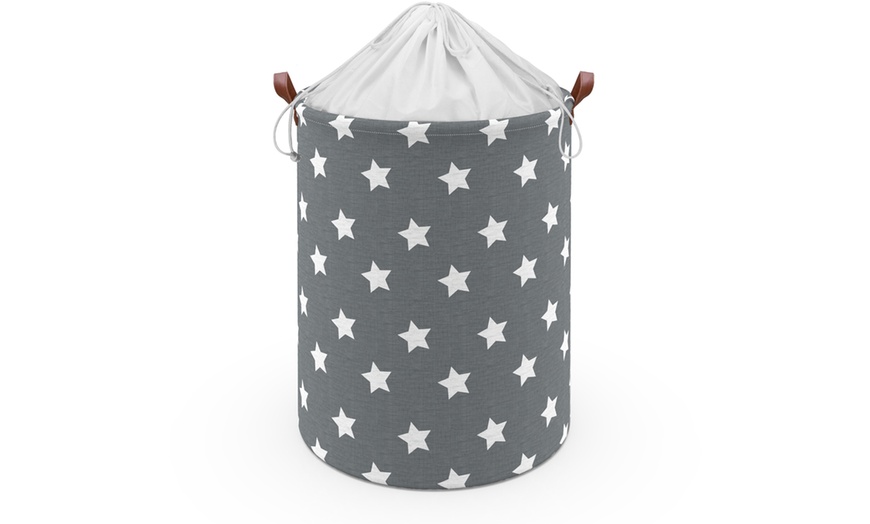 Image 3: Vinsani Drawstring Laundry Basket