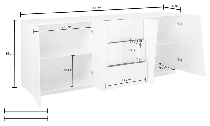 Image 32: Credenza dal design moderno