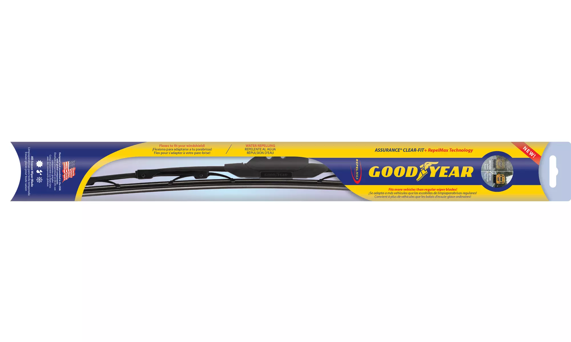 Goodyear Assurance Clear-Fit Wiper Blades with RepelMax Technology - Primary Image