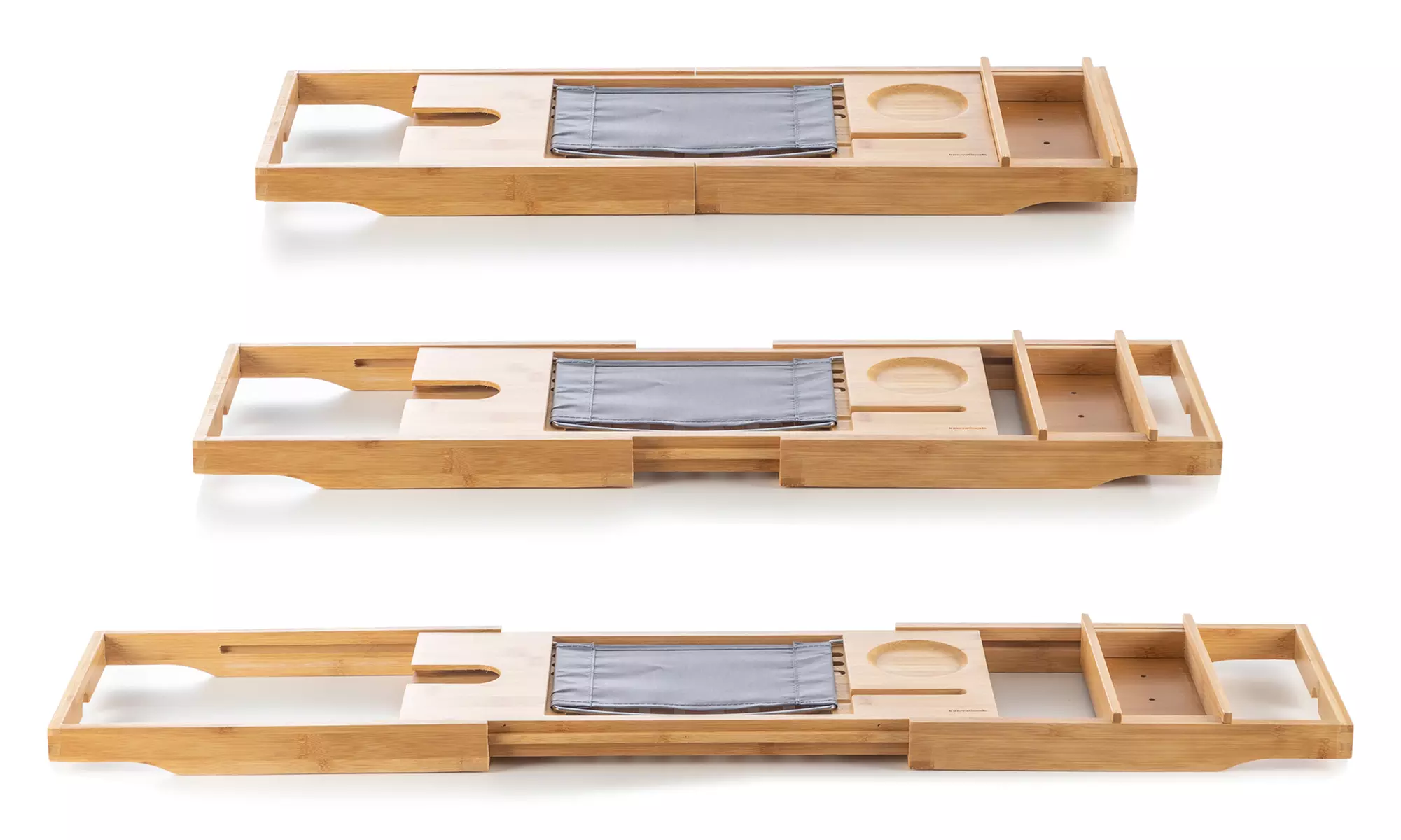 Innovagoods ausziehbare Bambus-Badewannenablage