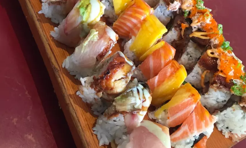 Sushi at Meiko Sushi Japanese Restaurant (Up to 38% Off). Two Options Available.  - Primary Image