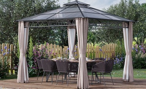 Outsunny 3m x 3m Outdoor Polycarbonate Gazebo