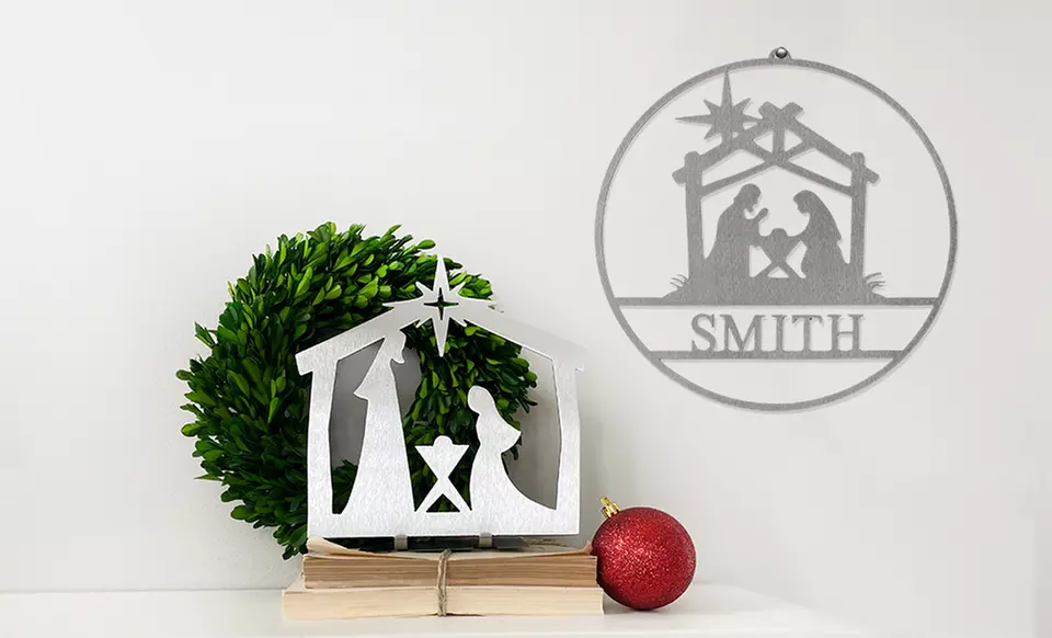 Steel Nativity Silhouettes from Rusted Orange Craftworks Co. (Up to 67% Off). Four Options Available. - Primary Image