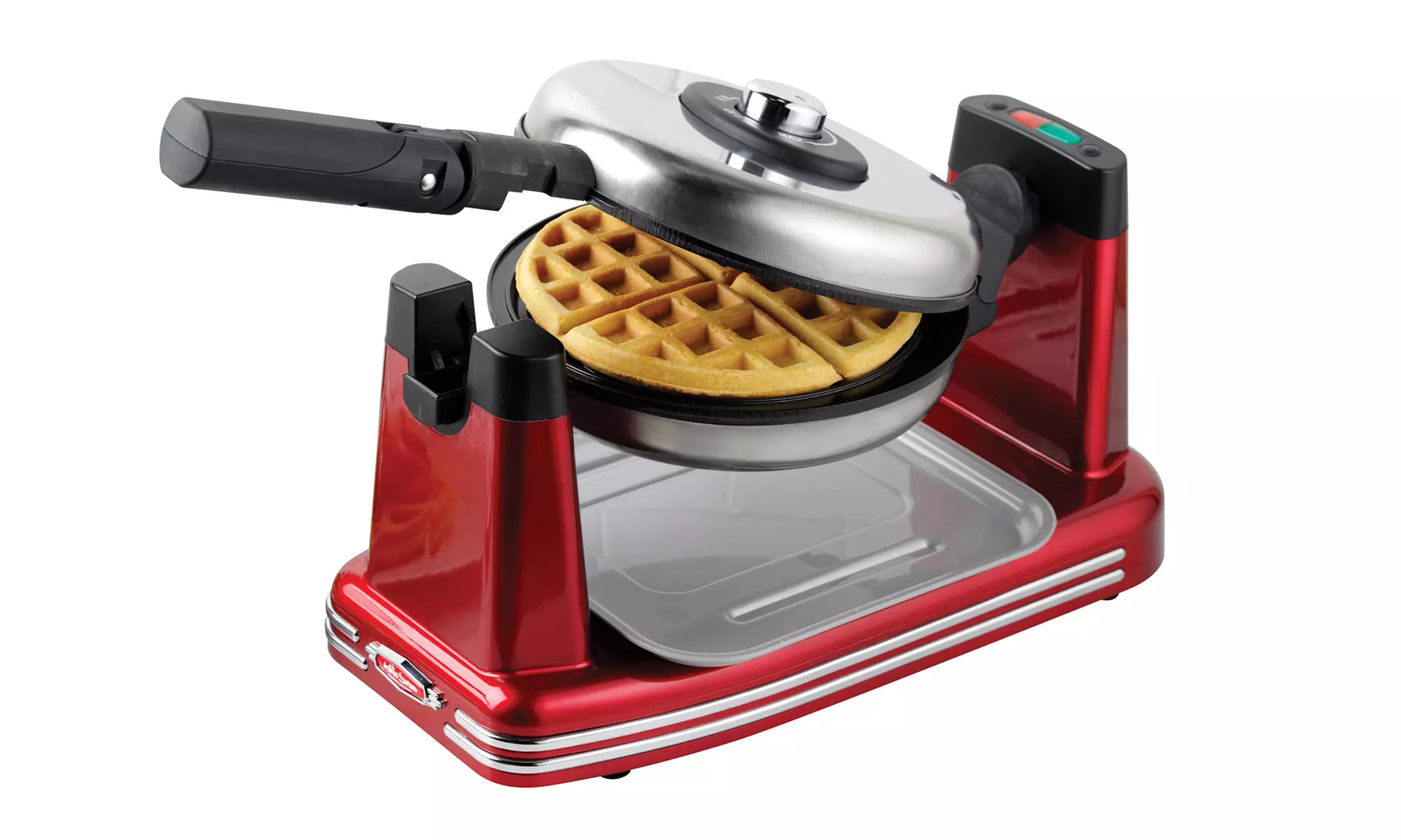 Nostalgia Retro Series '50s-Style Nonstick Flip Belgian Waffle Maker - Second Medium