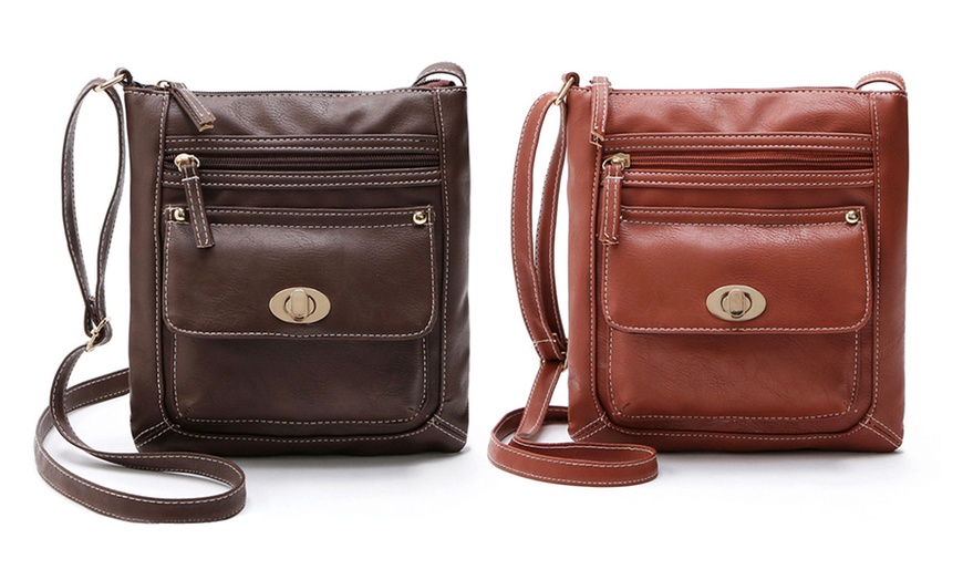 Image 8: One or Two Multifunctional Crossbody Bags with Clasp