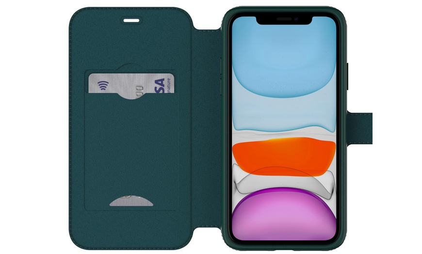 Image 2: Wallet Case for iPhone 11with Card Holder and Stand