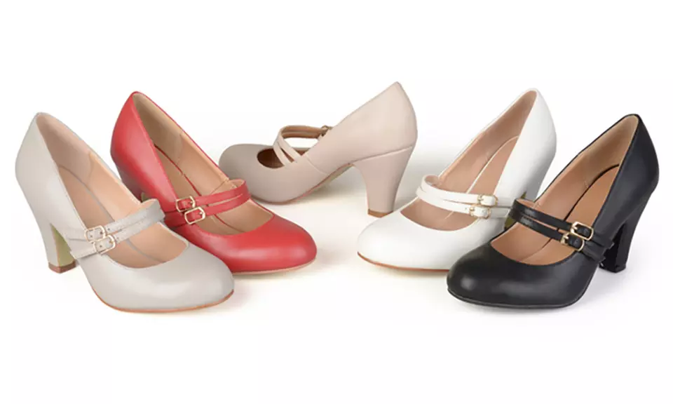 Journee Collection Women's Classic Matte Finish Mary Jane Pumps - Primary Image