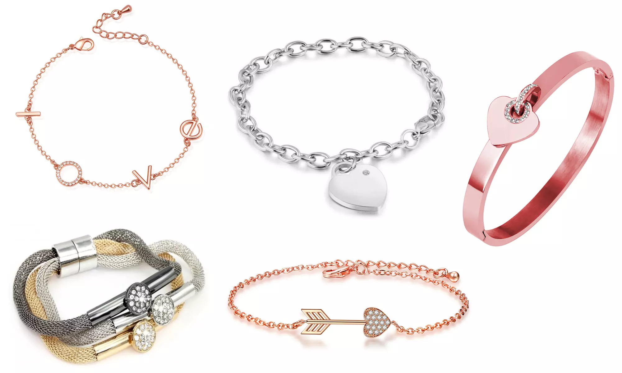 Bracelets ornés de cristaux de Swarovski® avec breloques Eira Wen®