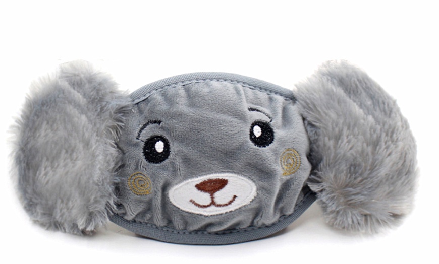 Image 3: Kids' Fluffy Mask with Earmuffs