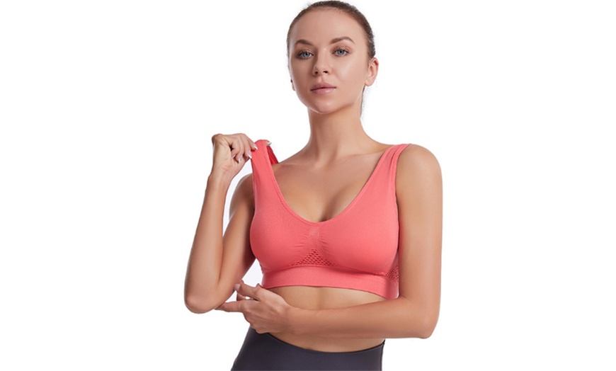 Image 11: Women's Breathable Seamless Bra