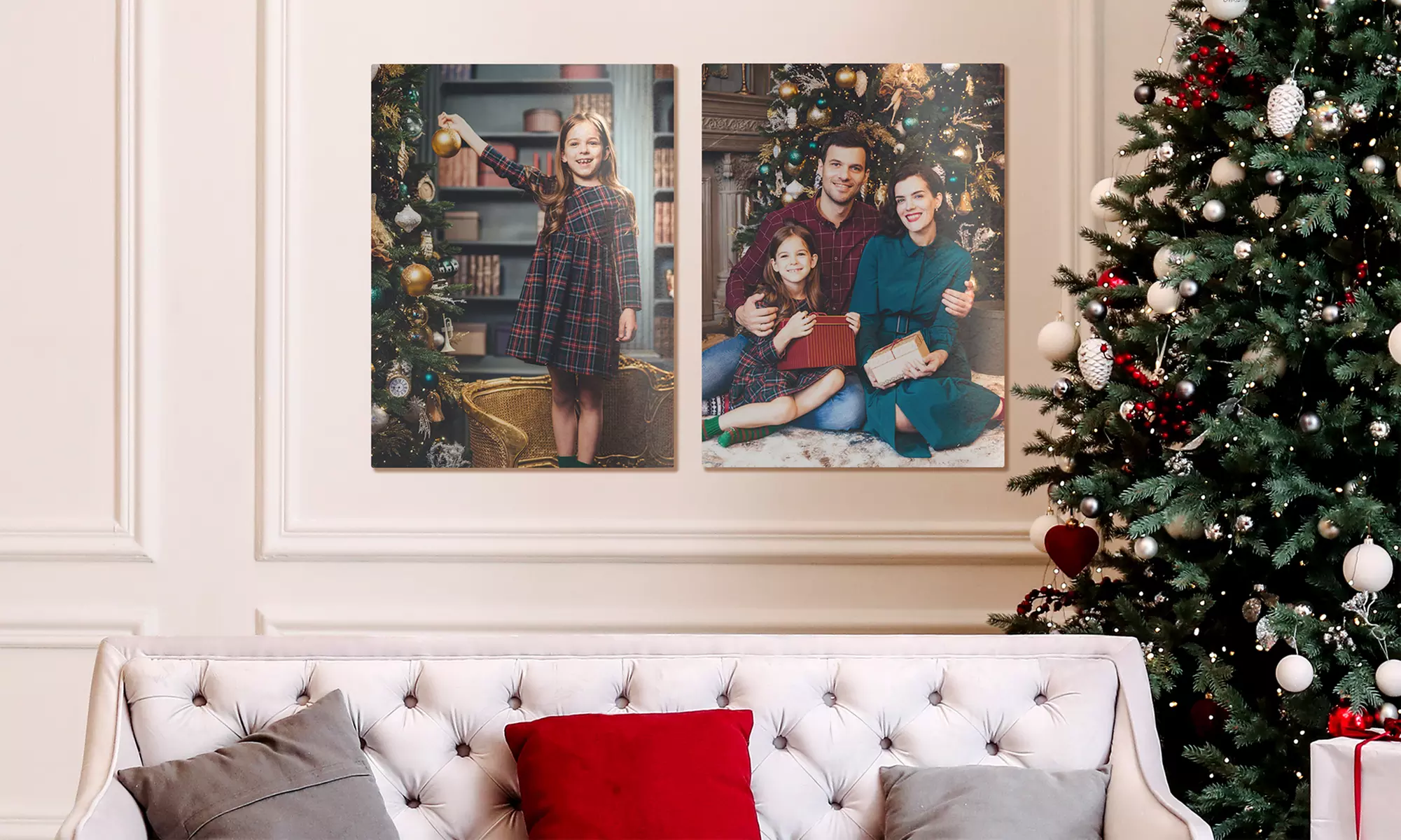 Moment op metaal: geprinte foto op aluminium