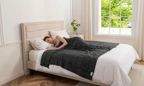 Groupon Weighted Relaxing Blanket in Grey,125 x 180cm - 6kg