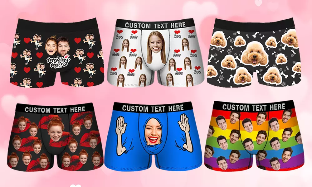Up to 89% Off Custom Photo Underwear from Justyling