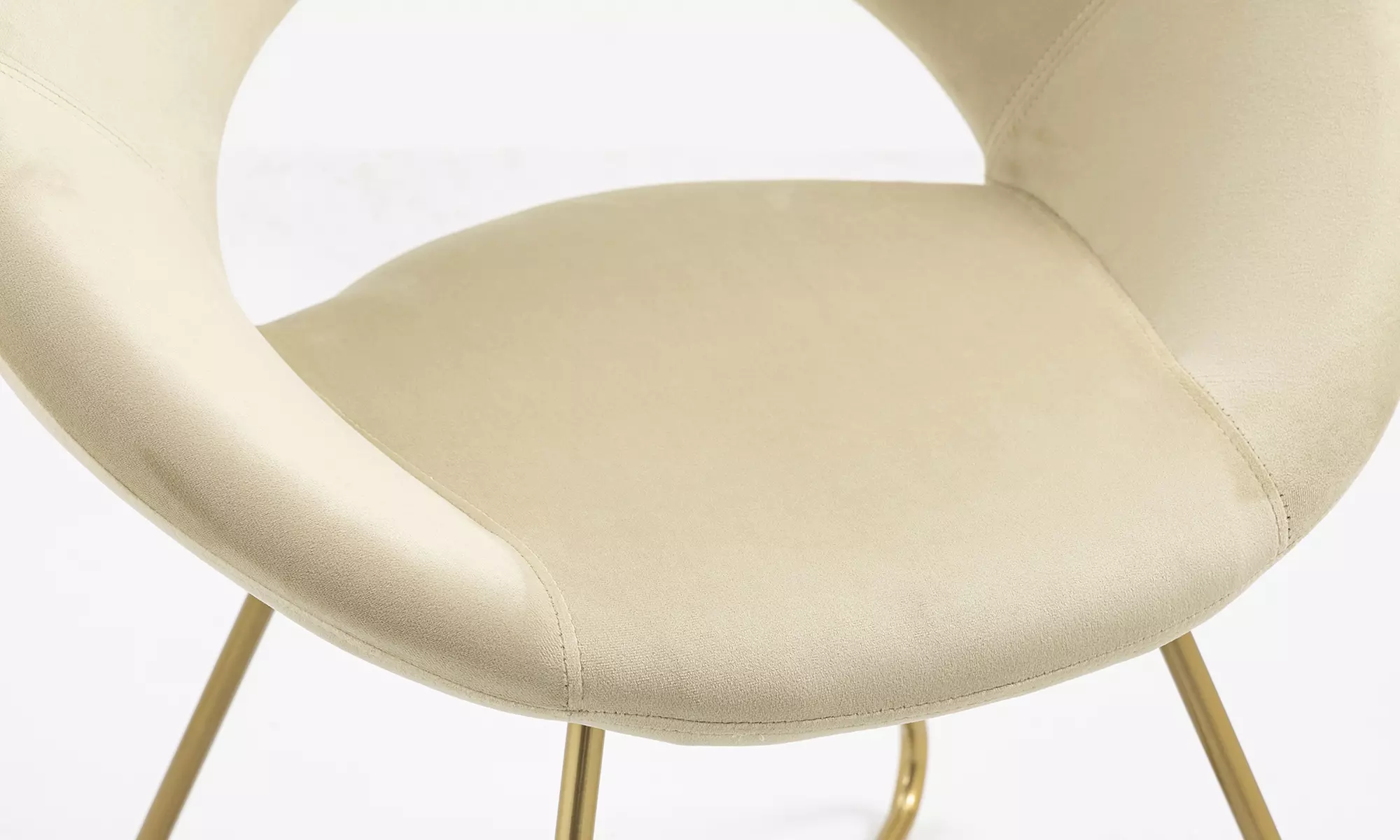 Poltrona tonda in velluto Grace