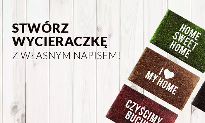 Wycieraczka do butów z grafiką, napisem (od 59,99 zł) i możliwością personalizacji (99,99 zł) z Wycieraczkowo.com - Image 2