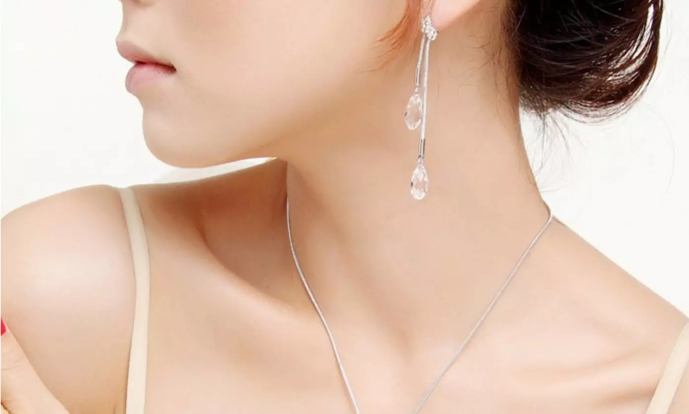 1 ou 2 parures ornée de cristaux autrichiens - Primary Image