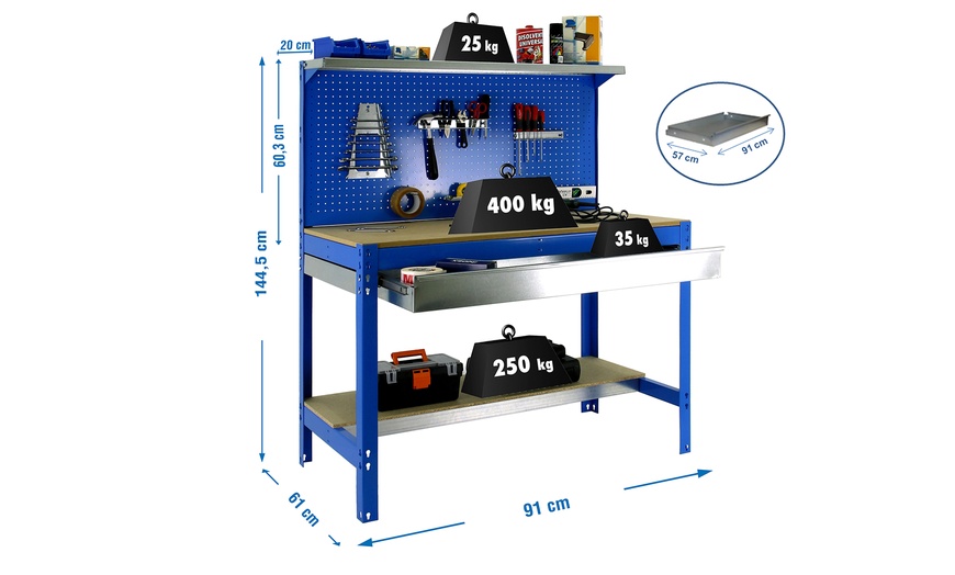 Image 3: Établi en métal de Simon Rack