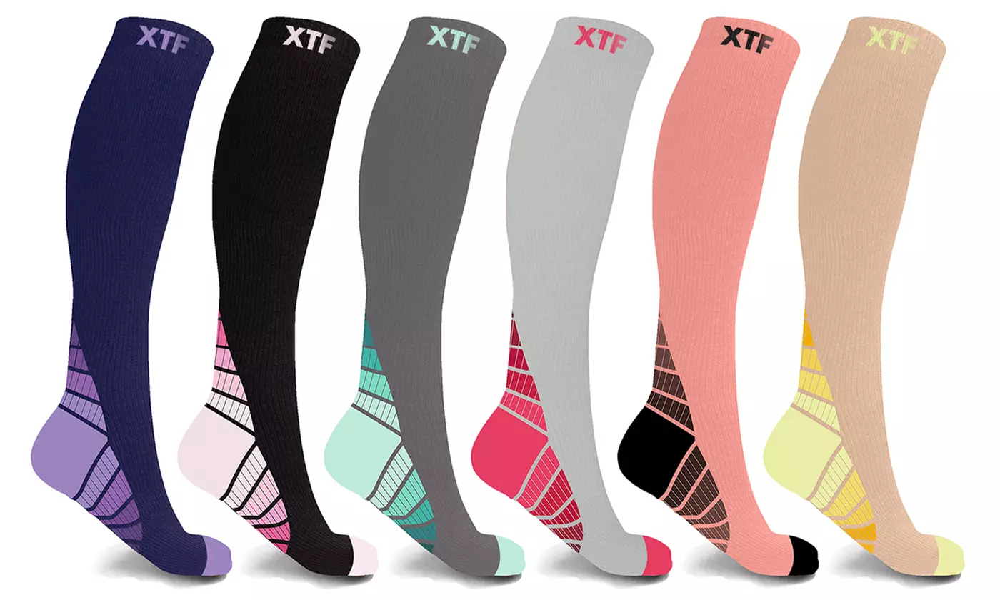 XTF High Energy Compression Socks Collection (6-Pairs) - Second Medium